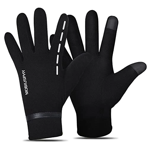 Guantes Invierno Hombre, Guantes de Pantalla Táctil Unisex Guantes Deportivos Super Cálido Mujer para Esquí Nieve Ciclismo Deporte al Aire Libre Running, negro
