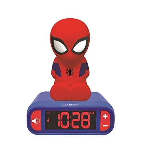 Limitiertes Angebot: Lexibook, Spider-Man, Nachtwecker, Sounds und Melodien, LCD-Bildschirm mit Hintergrundbeleuchtung, Leuchtanzeige, Schlummerfunktion, Blau/Rot, RL800SP von 34.99 EUR auf 29.99 EUR (Spare 14%)