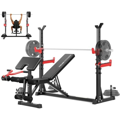 Offerta a tempo: YOLEO Panca Palestra Regolabile Pieghevole Panca Pesi Addominali, Adatta per Principianti ed esperti - 0.00% da 199.99 € a 199.99 €