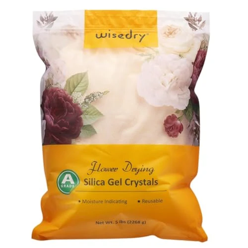 Offerta a tempo: wisedry Cristalli di Gel di silice per l'essiccazione dei Fiori - 5 libbre, Cristalli Fini < 1 mm, Colore indicativo, riutilizzabili - 28% da 49.99 € a 36.09 €