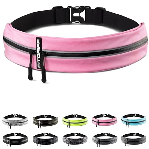Tijdelijke aanbieding: Fitgriff® Hardloopriem Telefoon (Running Belt) - Heren en Dames - Hardlopen Telefoonhouder voor Race, Joggen, Marathon - Voor Alle Mobiels (Roze, S-M) van 25.00 € naar 15.95 € (36% korting)