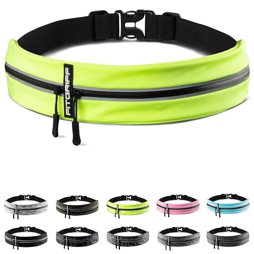 Offerta a tempo: Fitgriff® Marsupio Running - Porta Cellulare Corsa (per Ogni Telefono) per Uomo e Donna - Cintura Jogging per Sportivo, Camminata (Neon Yellow, 62-90 cm di girovita) - 0.00% da 13.95 € a 13.95 €