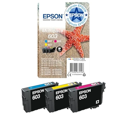 Offerta a tempo: Epson Cartucce Originali per Stampante Getto d'Inchiostro, 3 Colori Ciano — 15% da 25,49 € a 21,72 €