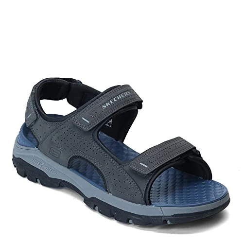 Offre limitée : Skechers Open Toe Water Tresmen Garo Sandales Aquatiques à Bout Ouvert pour Homme, Charcoal Synthetic, 47.5 EU de 63.99 € à 44.50 € (30% de remise)