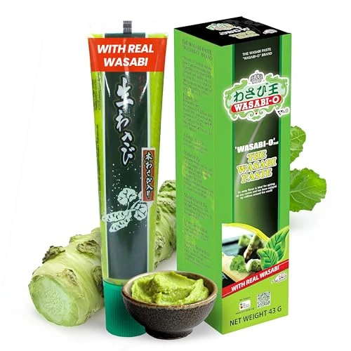 Tijdelijke aanbieding: WASABI-O Pâte de Wasabi 1.52oz, 15% de véritable,Wasabi préparé en tube pour tremper avec Sushi, Saumon, Sashimi, Fruits de mer - Végétalien, Végétarien, Halal. van 14.95 € naar 14.95 € (0.00% korting)