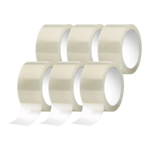 Offerta a tempo: IMBALLAGGI 2000 - Nastro Adesivo Trasparente in Polipropilene, 6Pz 5cm x 66mt x 76 mm, per Pacchi, Resistente a Strappo Silenzioso - Nastro Imballaggio per Spedizioni, Scatoloni e Trasloco - 0.00% da 11.30 € a 11.30 €