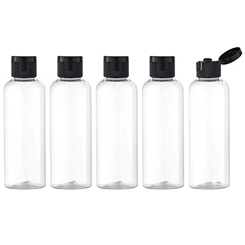 Zeitlich begrenztes Angebot: Toureal Shampoo Flaschen zum Befüllen 100ml - Reise Flasche aus Kunststoff Set Geeignet für Flugzeuge - Travel Size Shampoo Bottles for Toiletry - Kleine Reiseflaschen für Kosmetik 5 Stück Transparent von 9.99 € auf 9.99 € (0.