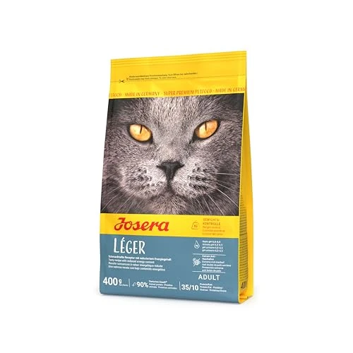 Tijdelijke aanbieding: JOSERA Léger Kattenvoer met laag vetgehalte, 1 x 400 g, super premium droogvoer voor volwassen katten, per stuk verpakt van 8.19 EUR naar 8.19 EUR (korting 0%)