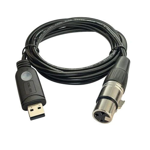 DSD TECH USB to DMX Interface Cable with FTDI Chip - 5.9FT