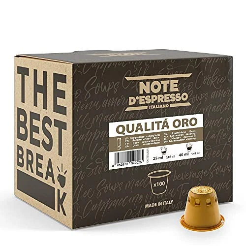 Note d'Espresso - Qualità Oro - Capsules de Café - Exclusivement Compatible avec Machine NESPRESSO* - 100 x 5,g 6