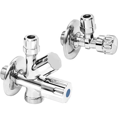 Offre limitée : Cornat Lot de 2 vannes de raccordement pour machine à laver et lave-vaisselle - Avec clapet anti-retour - En laiton - Vanne d'angle - Vanne d'angle de machine - Vanne d'appareil - T317100 de 18.16 € à 17.11 € (6% de remise)
