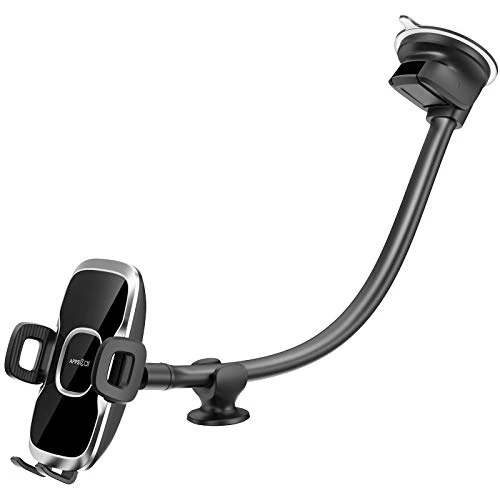 Oferta limitada: APPS2Car Soporte de teléfono para Parabrisas de Coche, Brazo Largo de Ganso Flexible de 13 Pulgadas, Compatible con 4 a 7 Pulgadas, Soporte de teléfono con Base de succión para Furgoneta/camión de 18.99 € a 18.99 € (ahorro 0.00%)