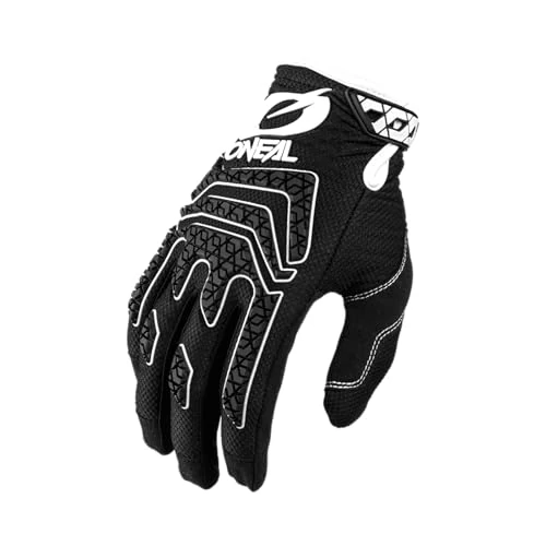 Offerta a tempo: O'NEAL | Guanti da bici e motocross | MX MTB DH FR Downhill Freeride | Materiali flessibili e durevoli, stampa in silicone per la presa | Guanto Sniper Elite | Adulti | Nero Bianco | Taglia XL - 0.00% da 42.90 € a 42.90 €