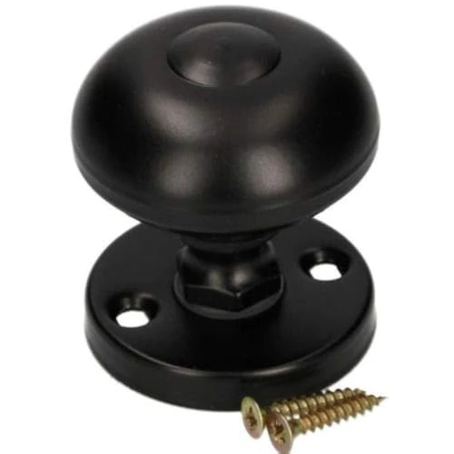 Oferta limitowana: KOTARBAU® Gałka do drzwi Ø 55 mm, metalowa gałka do drzwi, obrotowa, okrągła, klamka do drzwi, rozeta, mocna, malowana proszkowo (czarna) z 12.99 zł na 12.99 zł (oszczędź 0.00%)