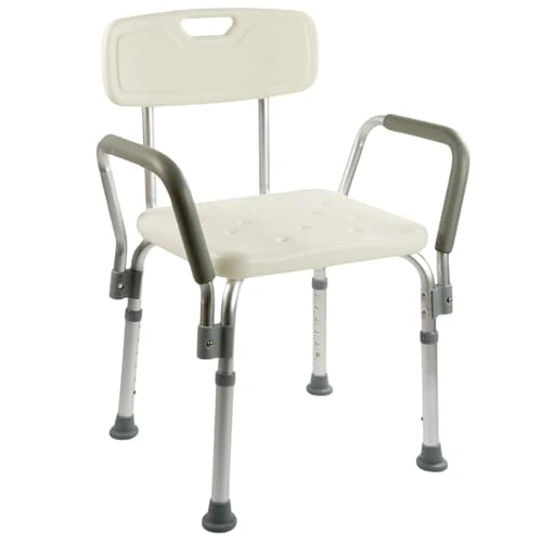Oferta limitada: OrtoPrime Silla Ducha con Respaldo Extraíble - Taburete Baño Ortopédico Adultos y Niños - Reposabrazos Acolchados - Regulable 6 Alturas - Asiento de Aseo Cómodo y Seguro de 45.66 EUR a 45.66 EUR (ahorro 0%)