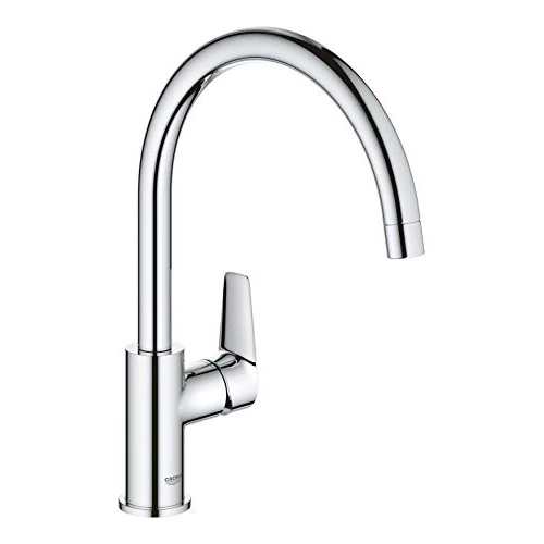 Offerta a tempo: Grohe BauEdge Rubinetto Miscelatore Monocomando per Lavello, Cromo, Bocca Alta - 3% da 74.94 € a 72.66 €