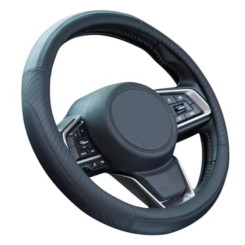 Limited-time offer: ZATOOTO Car Steering Wheel Cover - Steering Wheel Covers leather, 38cm /15inch, Black from 24.66 £ to 24.66 £ (save 0.00%)