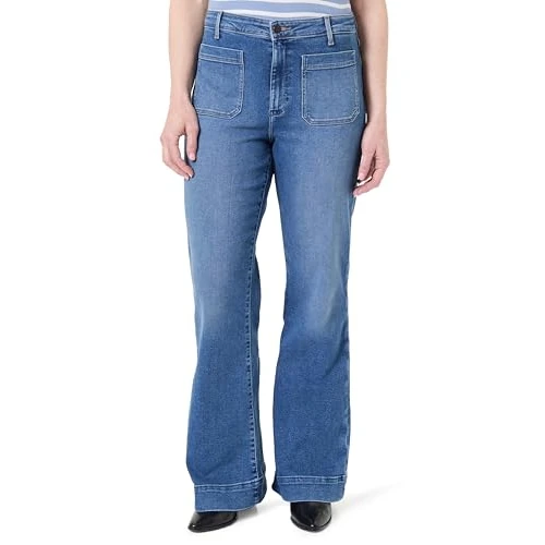 Offerta a tempo: WRANGLER - Jeans Donna - Vestibilità Svasata - Raven - 59% da 89.95 € a 36.78 €