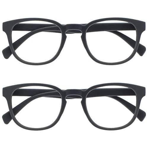 Offre limitée : OPULIZE Pop Pack 2 Rétro Rond Lisse Gris Mat Hommes Femmes Lunettes De Lecture Charnières Ressort RR2-7 +3,50 de 8.50 € à 8.50 € (0.00% de remise)