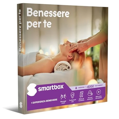 Offerta a tempo: Smartbox - Cofanetto Regalo Benessere per Te - Idea Regalo per Ogni Occasione - Un'Esperienza Relax per 1 Persona - 0.00% da 49.90 € a 49.90 €
