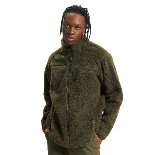 Offerta a tempo: Brandit Teddyfleece Jacket, Uomo, Olive, M - 39% da 79.90 € a 48.99 €