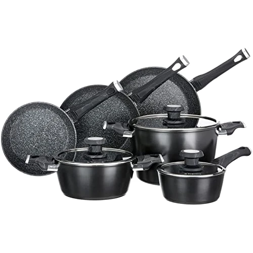 Limited offer: Tognana WS79109SPHA Sphera Cookware Set, Aluminium Stainless Steel Glass from 266.00 EUR to 266.00 EUR (save 0%)