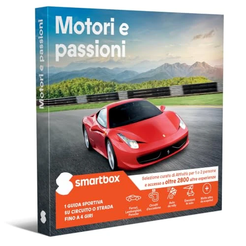 Offerta a tempo: Smartbox - Cofanetto Regalo Motori e passioni - Idea Regalo Originale - 1 Esperienza di Guida Sportiva per 1 o 2 Persone - 0.00% da 99.90 € a 99.90 €