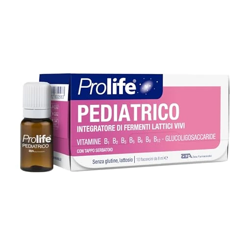 Offerta a tempo: Prolife Pediatrico - Integratore di Fermenti Lattici con Bifidobatteri, 3 Miliardi di Fermenti per Dose, 10 Flaconcini da 8 ml, per Equilibrio Intestinale nei Bambini - 48% da 11.22 € a 5.87 €
