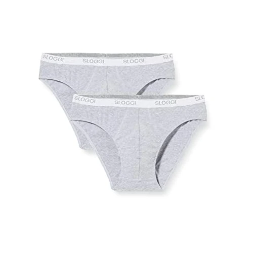 gina by SLOGGI Men's sloggi men Basic Mini 2P Mini, Grau, S