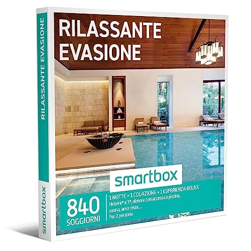 Smartbox - Entspannende Geschenkbox - Geschenkidee für das Paar - Eine Nacht mit Frühstück und entspannender Klammer für 2 Personen