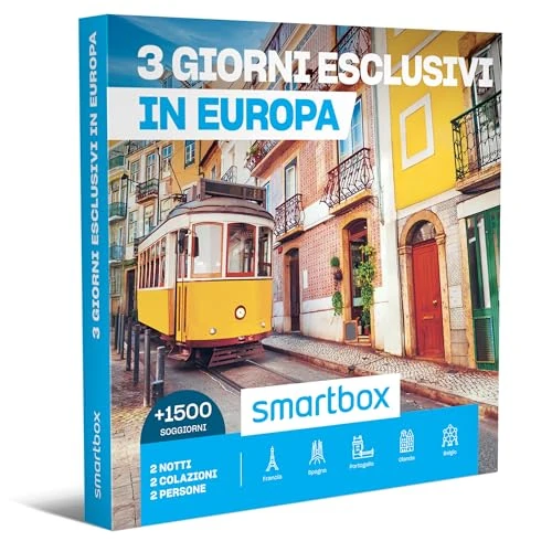 smartbox - Geschenkdoos voor dames of heren - 3 exclusieve dagen in Europa - originele cadeau-ideeën - 2 nachten met ontbijt voor 2 personen