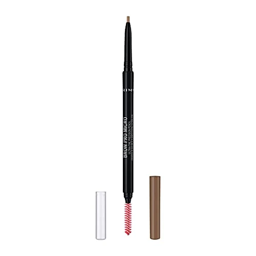 Offerta a tempo: Rimmel London Matita Sopracciglia Brow Pro Microdefiner, Formula a Lunga Durata, Pettinino Incorporato, 001 Blonde - 39% da 8.68 € a 5.30 €
