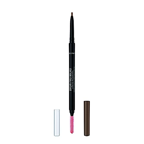 Offerta a tempo: Rimmel London Matita Sopracciglia Brow Pro Microdefiner, Formula a Lunga Durata, Pettinino Incorporato, 002 Soft Brown - 48% da 8.28 € a 4.27 €