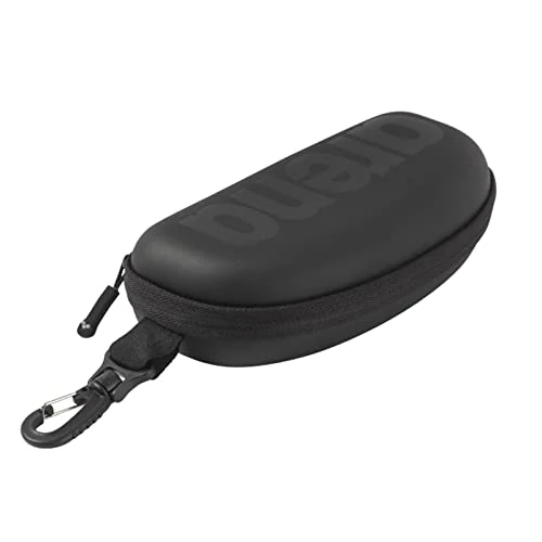 arena Astuccio per Occhialini da Nuoto, Custodia Occhialini, Astuccio Rigido, Goggle Case, Colore Nero