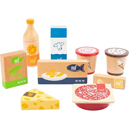 Offre limitee: small foot Set de Produits Frais et surgelés, en Bois, Jeu de rôle, Accessoires pour Boutique marchande et Cuisine Jouets, 11441 de 19.52 EUR a 18.83 EUR (economie 4%)