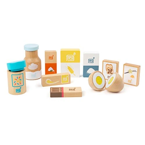 Limited-time offer: Small Foot 11442 Baking Ingredients Fresh Made of Wood, Play Set as Accessory for Children's Play Kitchens and Play Stores from 13.38 £ to 13.38 £ (save 0.00%)