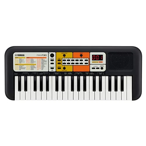 Yamaha PSS-F30 Teclado Portátil con 37 Mini Teclas, Negro