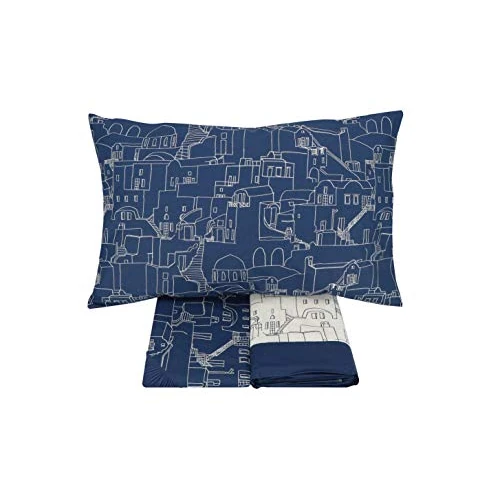 Limited offer: Gabel IOS Double Bed Set, Blue from 53.71 EUR to 53.71 EUR (save 0%)