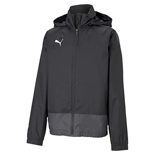 Zeitlich begrenztes Angebot: PUMA Jungen teamGOAL 23 Training Rain Jack Regenjacke, Black-Asphalt, 116 von 54.95 € auf 16.93 € (69% Rabatt)