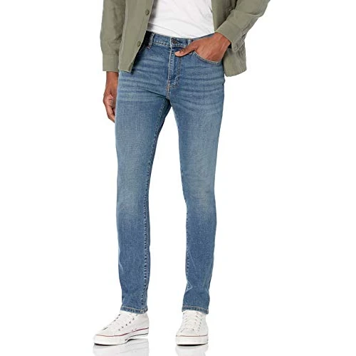 Zeitlich begrenztes Angebot: Amazon Essentials Herren Stretchjeans, Skinny-Passform - Auslauffarben, Mittelblau Vintage, 42W / 34L von 24.33 € auf 24.33 € (0.00% Rabatt)