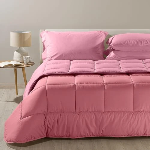 Caleffi Quilt, Cotton, Pink, Queen-Size Bed
