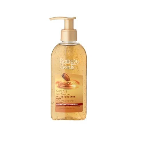 Offerta a tempo: Bottega Verde - Argan del Marocco, Gel Detergente Viso, 200 ml, con Argan, Delicato Setificante, per Pelli Normali o Secche - 38% da 16.00 € a 9.99 €