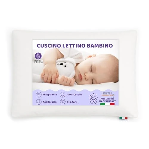 Offre limitée : Babysanity Coussin pour chaise longue Aloe Silver ou Coussin Enfant maternelle hypoallergénique respirant 100% fabriqué en Italie ASILO BIANCO de 22.90 € à 22.90 € (0.00% de remise)
