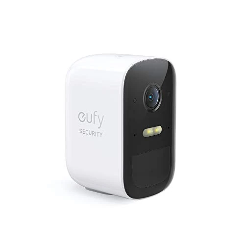 Offerta a tempo: eufy Security eufyCam 2C, telecamera wi-fi esterno, telecamera wifi esterno senza fili, richiede HomeBase 2,180 giorni di durata della batteria, HD 1080p, Nessun Costo Mensile - 38% da 79.99 € a 49.99 €