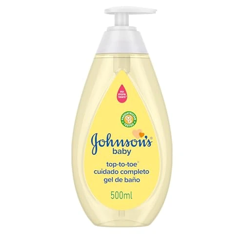 Offerta a tempo: Johnson's Baby Bagno dalla Testa ai Piedi, Bagnoschiuma bambini per pelle e capelli detersi, Shampoo bambini con formula Non Più Lacrime, Bagnoschiuma neonato senza sapone, alcol e coloranti, 500 ml — 28% da 4,49 € a 3,24 €