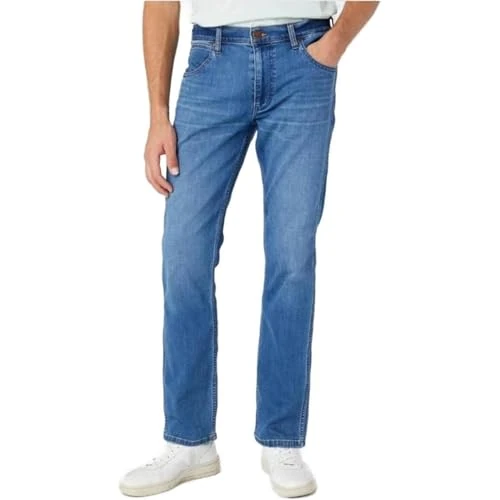 Limited-time offer: WRANGLER - Mens Jeans - Regular Straight Fit - Greensboro - Softwear from 64.56 £ to 64.56 £ (save 0.00%)