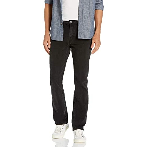 Offerta a tempo: Amazon Essentials Jeans Slim Fit Elasticizzati, Bootcut - Colori Fuori Produzione Uomo, Nero Slavato, 28W / 32L - 0.00% da 25.30 € a 25.30 €