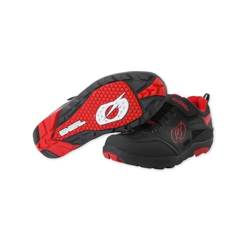 O'NEAL | Buty rowerowe | Mountainbike MTB DH FR Downhill Freeride | Wysoka przyczepność, system szybkiego sznurowania dla idealnego dopasowania, wentylacja z siatki | Traverse Flat Shoe | Black | 36