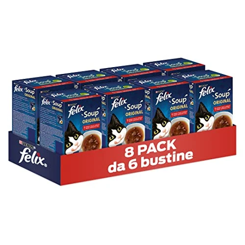 Offerta a tempo: Purina Felix - 48 Confezioni di Cibo per Gatti — 20% da 19,92 € a 15,92 €