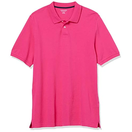 Offre limitée : Amazon Essentials Polo en Piqué de Coton à Manches Courtes, Coupe Classique (Disponible en Grande Taille) Homme, Rose Incandescent, S de 16.10 € à 16.10 € (0.00% de remise)